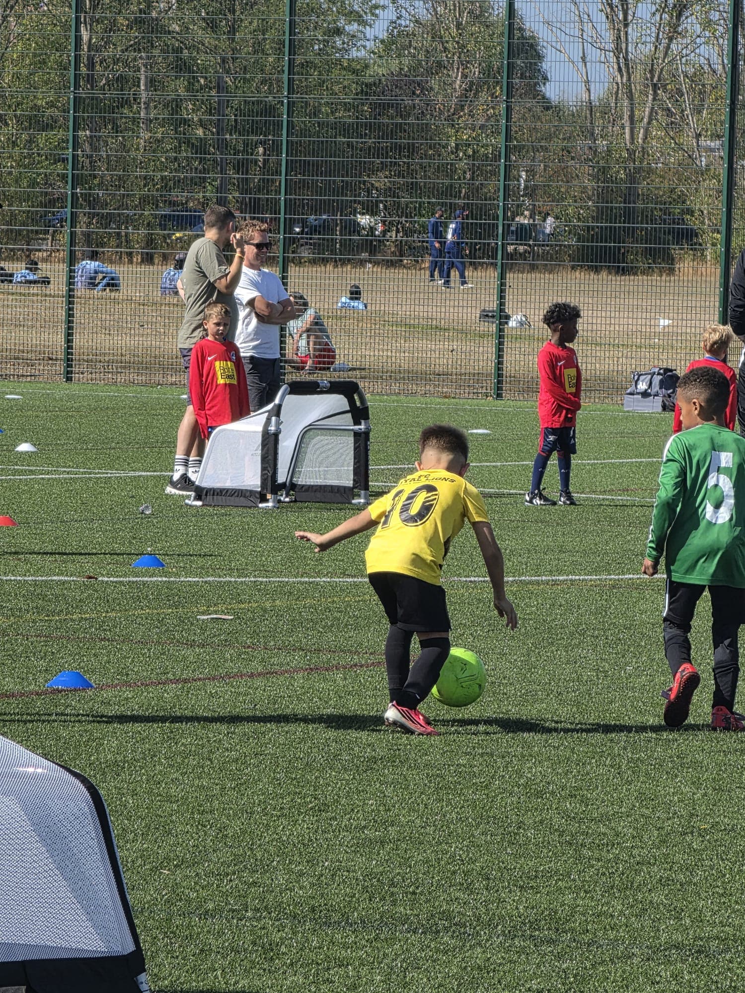 Players in action on the pitch