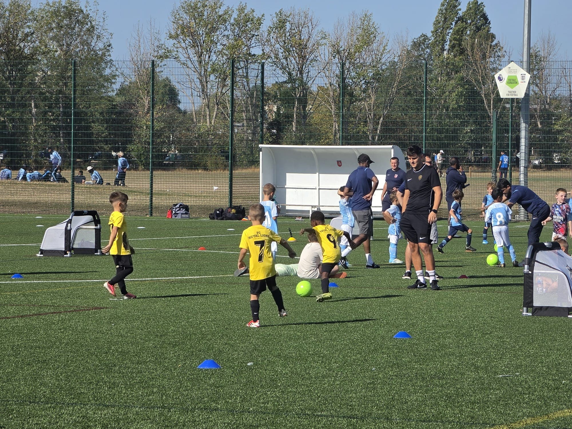 Players in action on the pitch