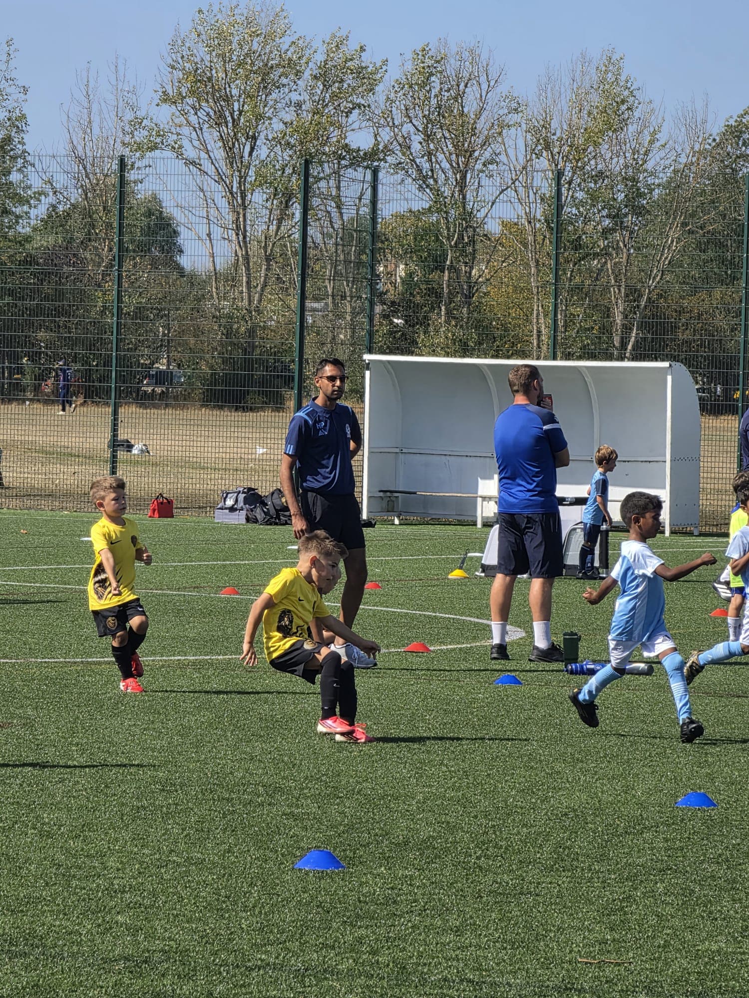 Players in action on the pitch